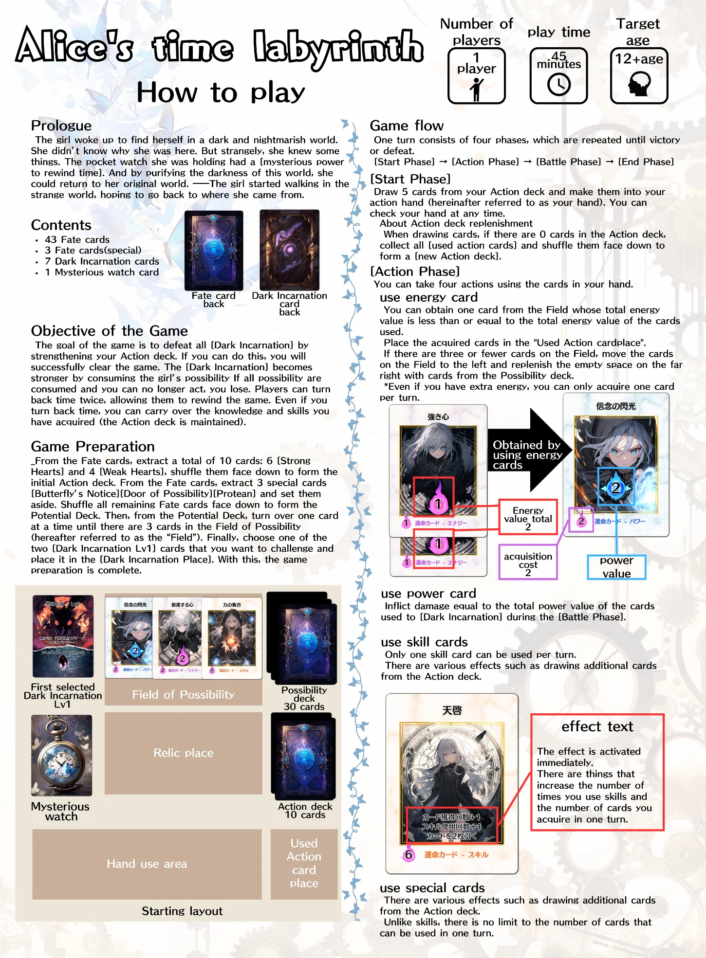 Alice's Time Labyrinth manual 1/4
